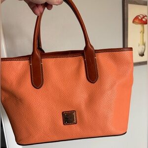 Dooney & Bourke Salmon/Orange Pebble Leather Brielle Tote
